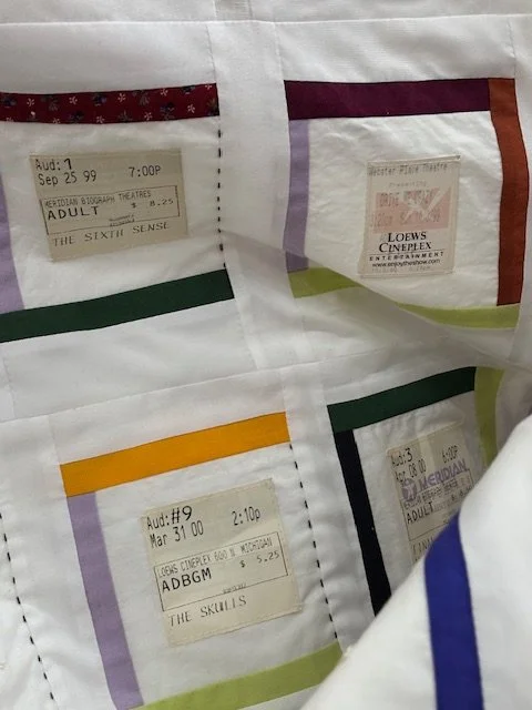 Eleanor Kagan, "All my teenage movie tickets", detail