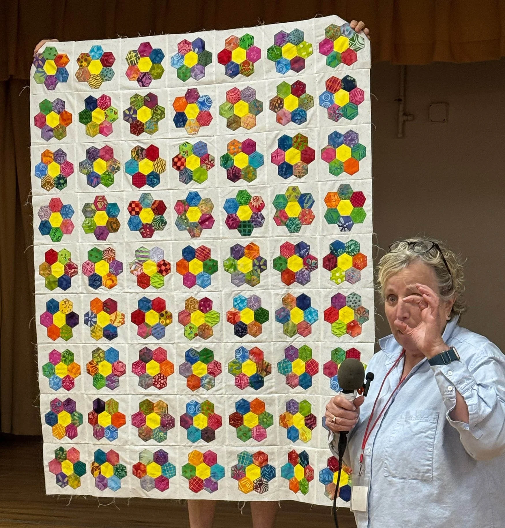 Annette Wallace, Hexie Quilt