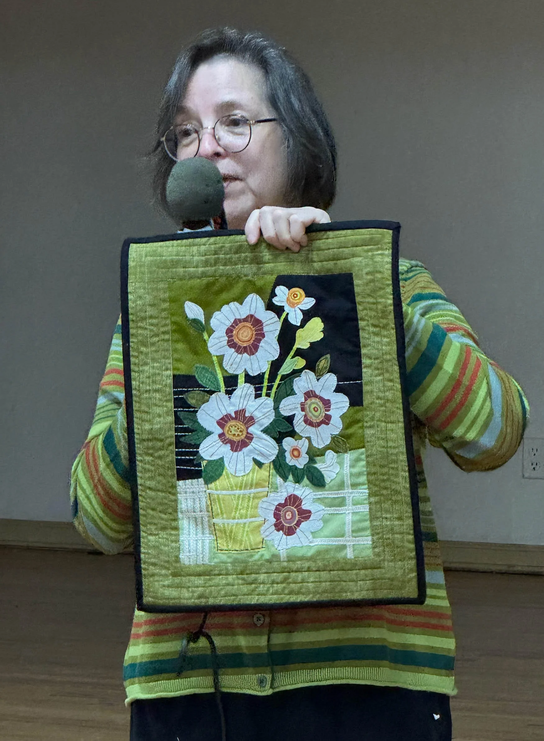 Deborah Berk, applique/collage quilt