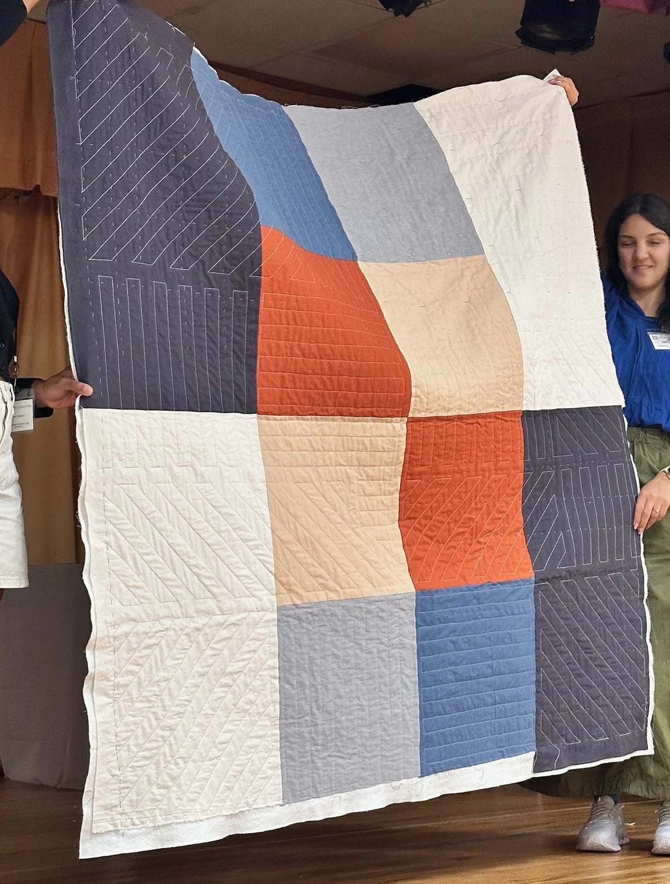 Joy West, quilt back