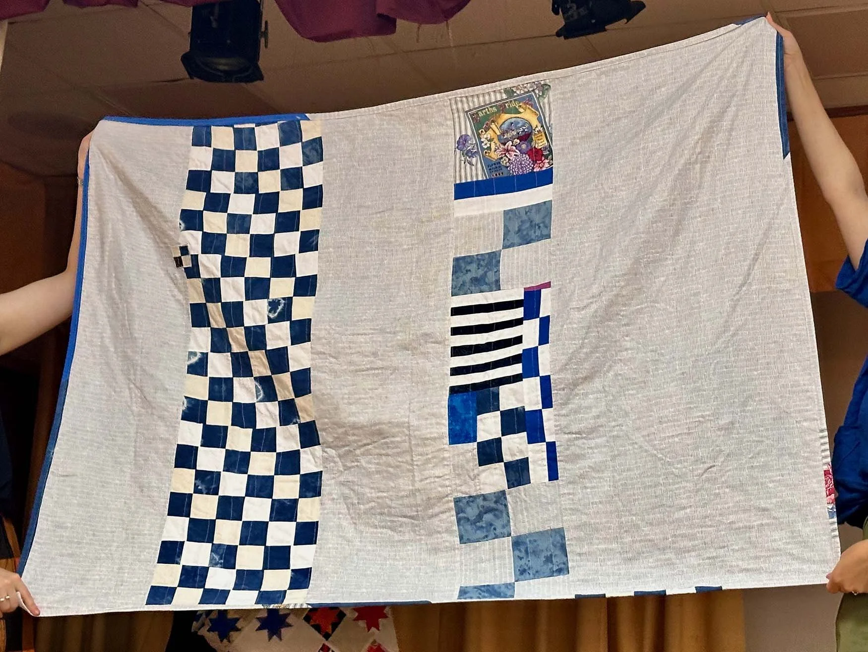 Lauren Singleton, picnic blanket, back