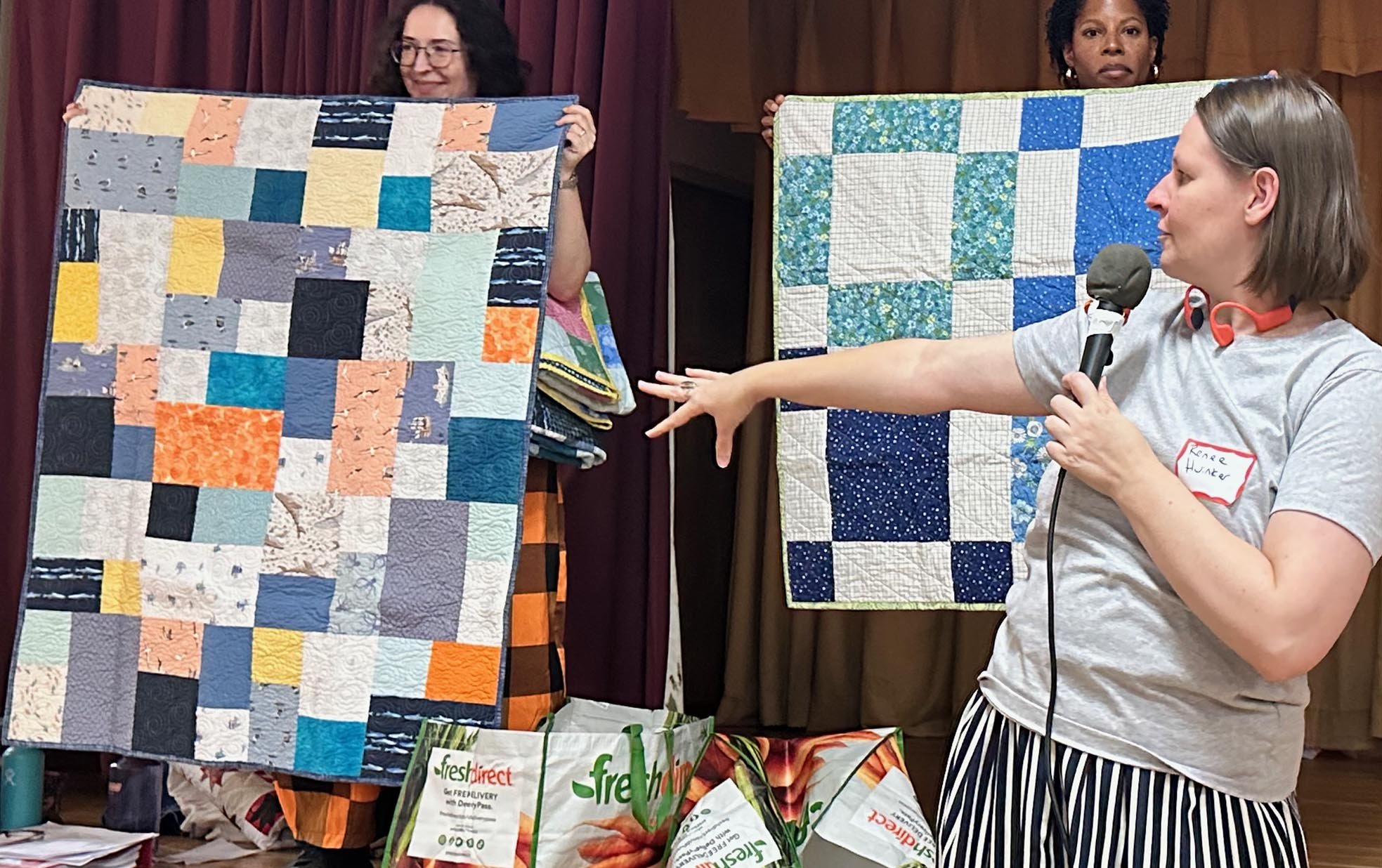 Renee Huinker, donation quilts