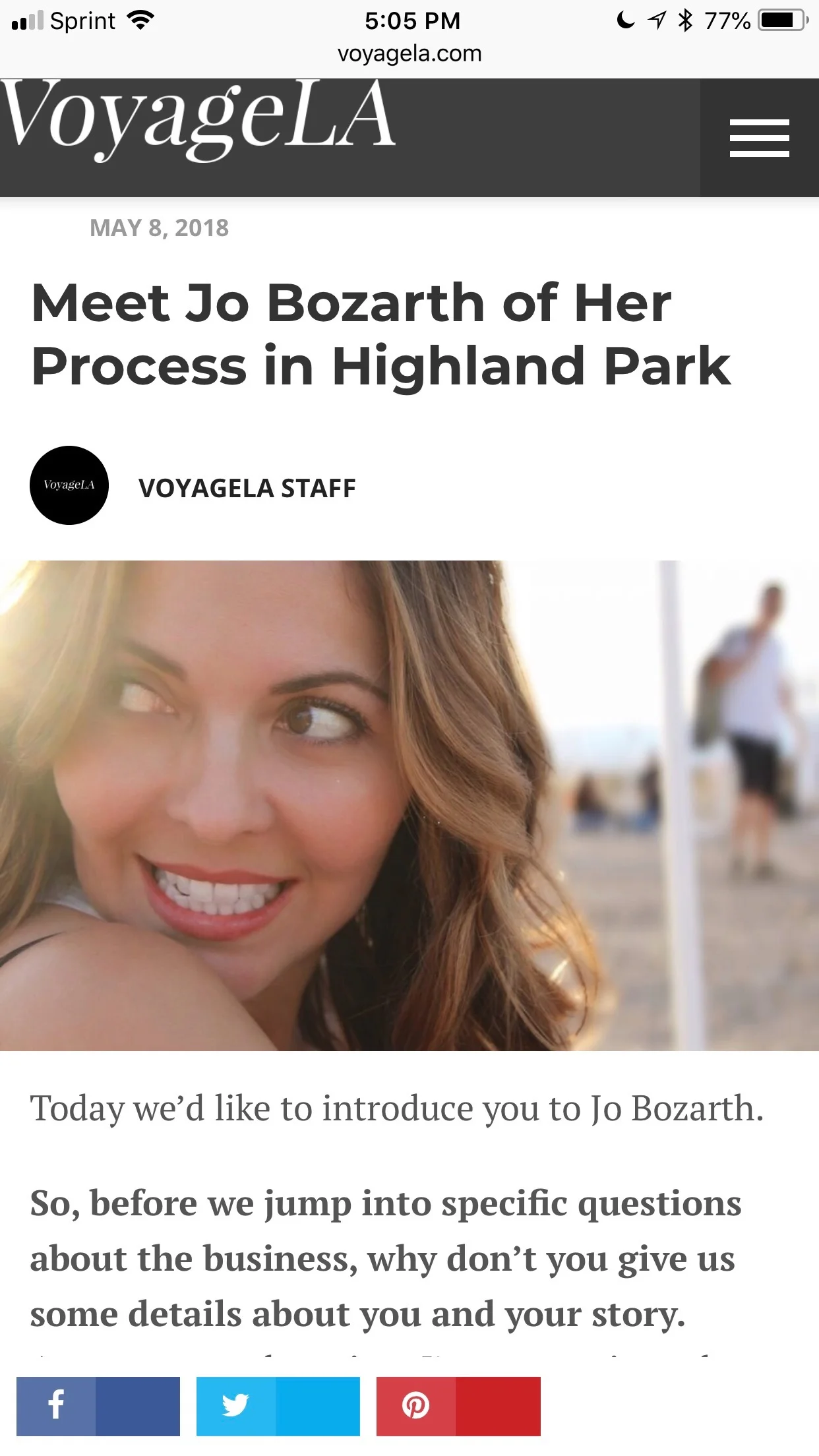 Voyage LA Magazine Feature