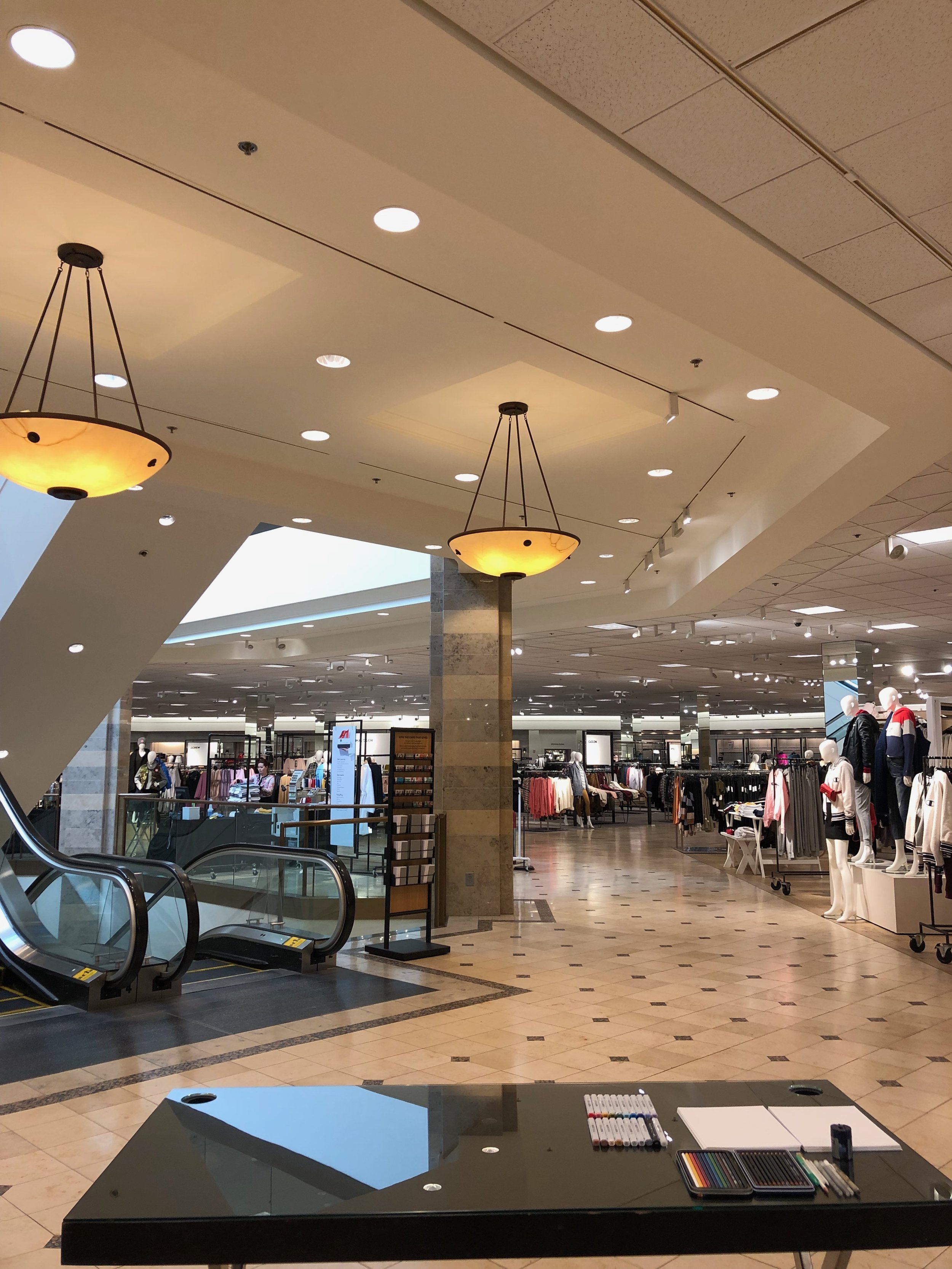 Live illustration at Nordstrom