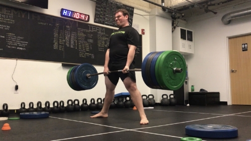 Ben deadlifting 505 pounds