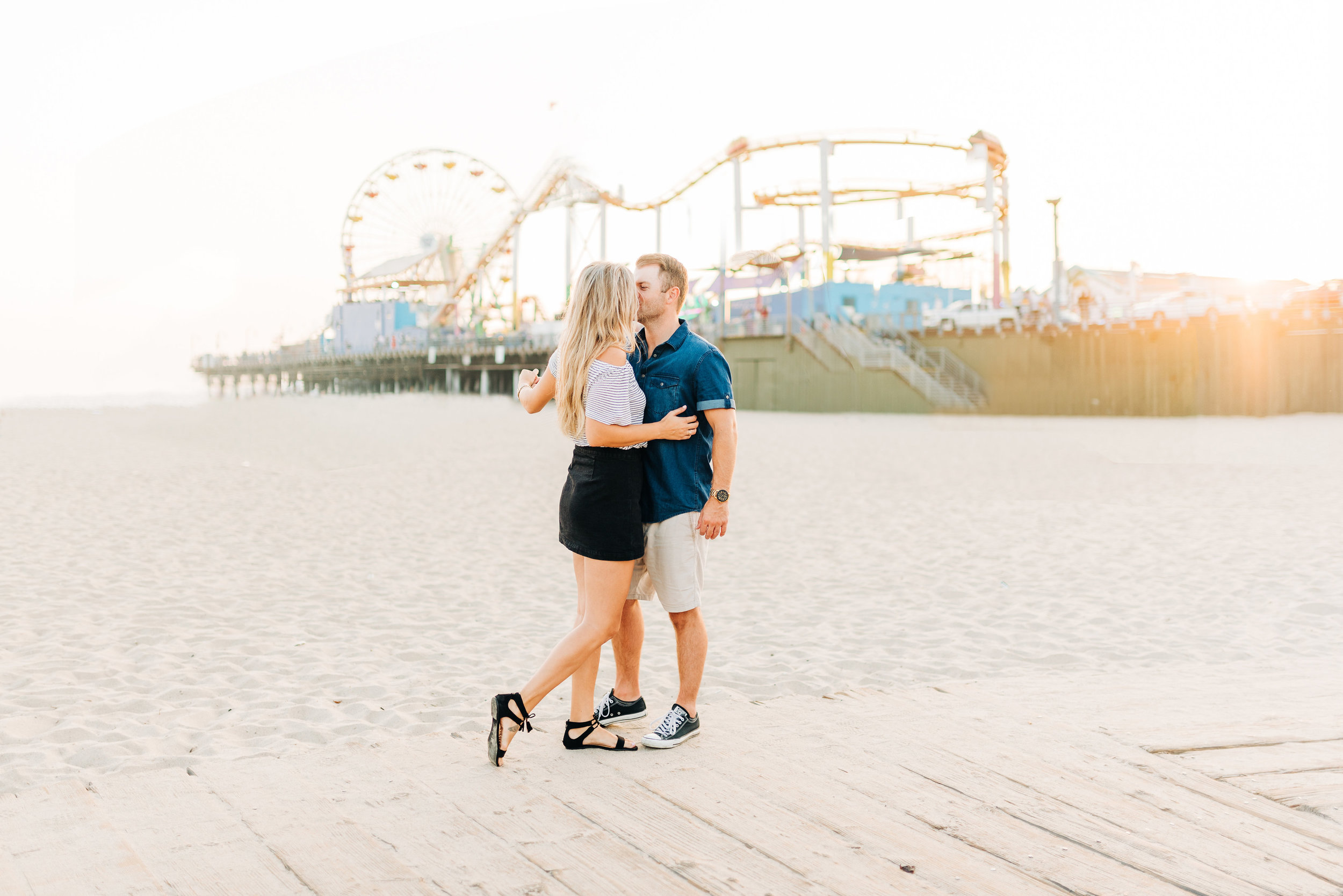 Carlee + Bobby || Date Night Engagement Session || Southern California Wedding Photographer || Santa Monica Engagement Session || Stevie Dee Photography