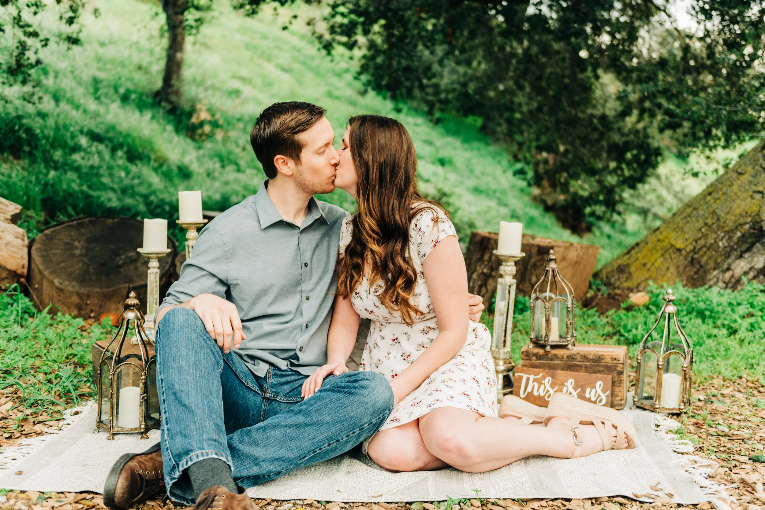 Kayla + Brandon || Romantic Engagement Session || Styled Engagement Session || Owl Creek Farms