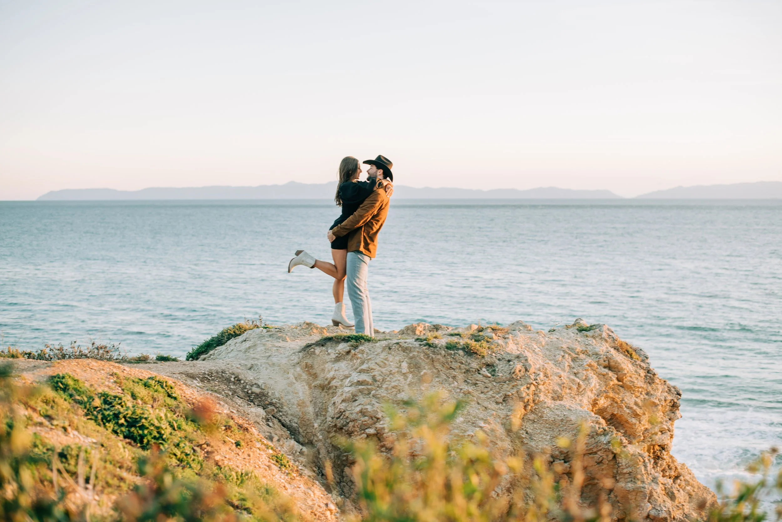 Carley  + Mackenzie Rancho Palos Verdes Coastal Engagement Session || Trump National Golf Course || Stevie Dee Photography