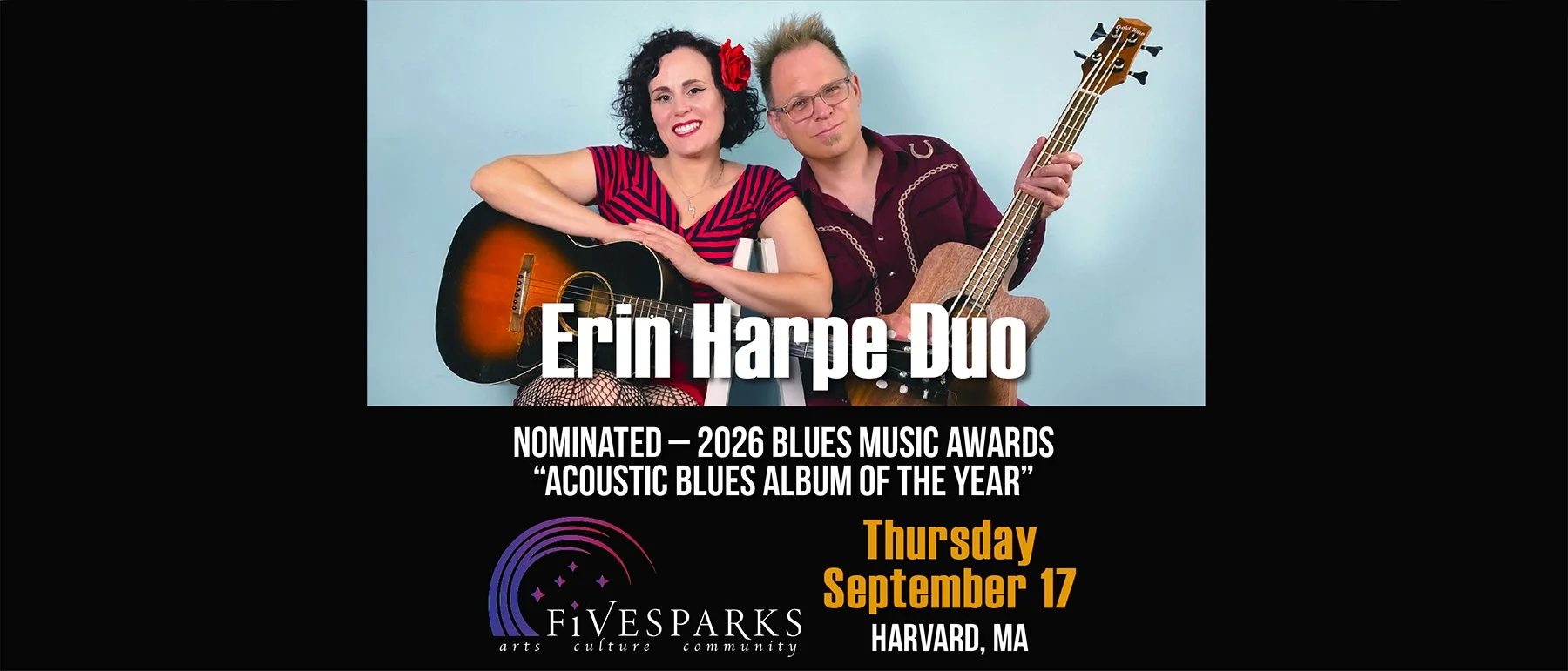 Erin Harpe Duo @ Fivesparks
