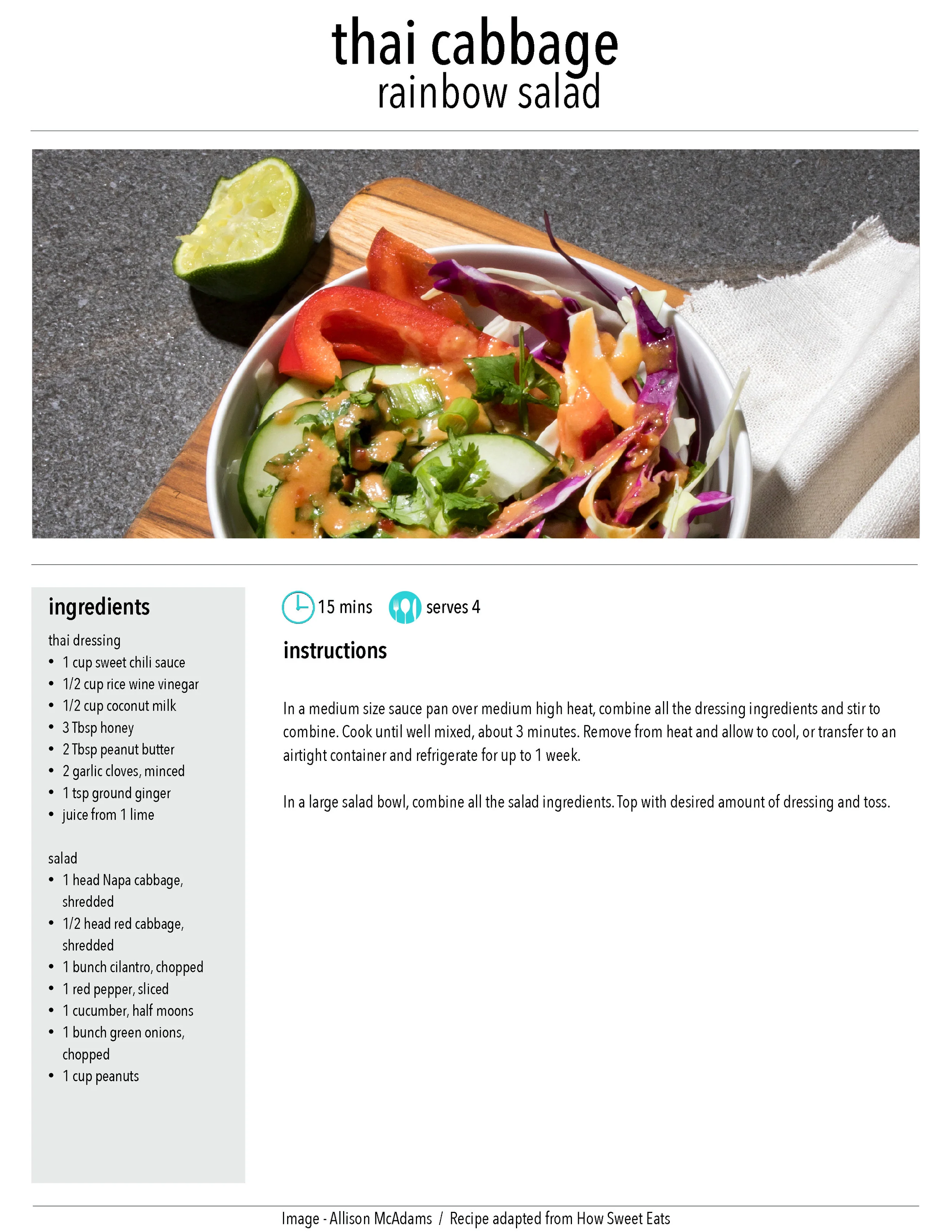 Thai Cabbage Salad