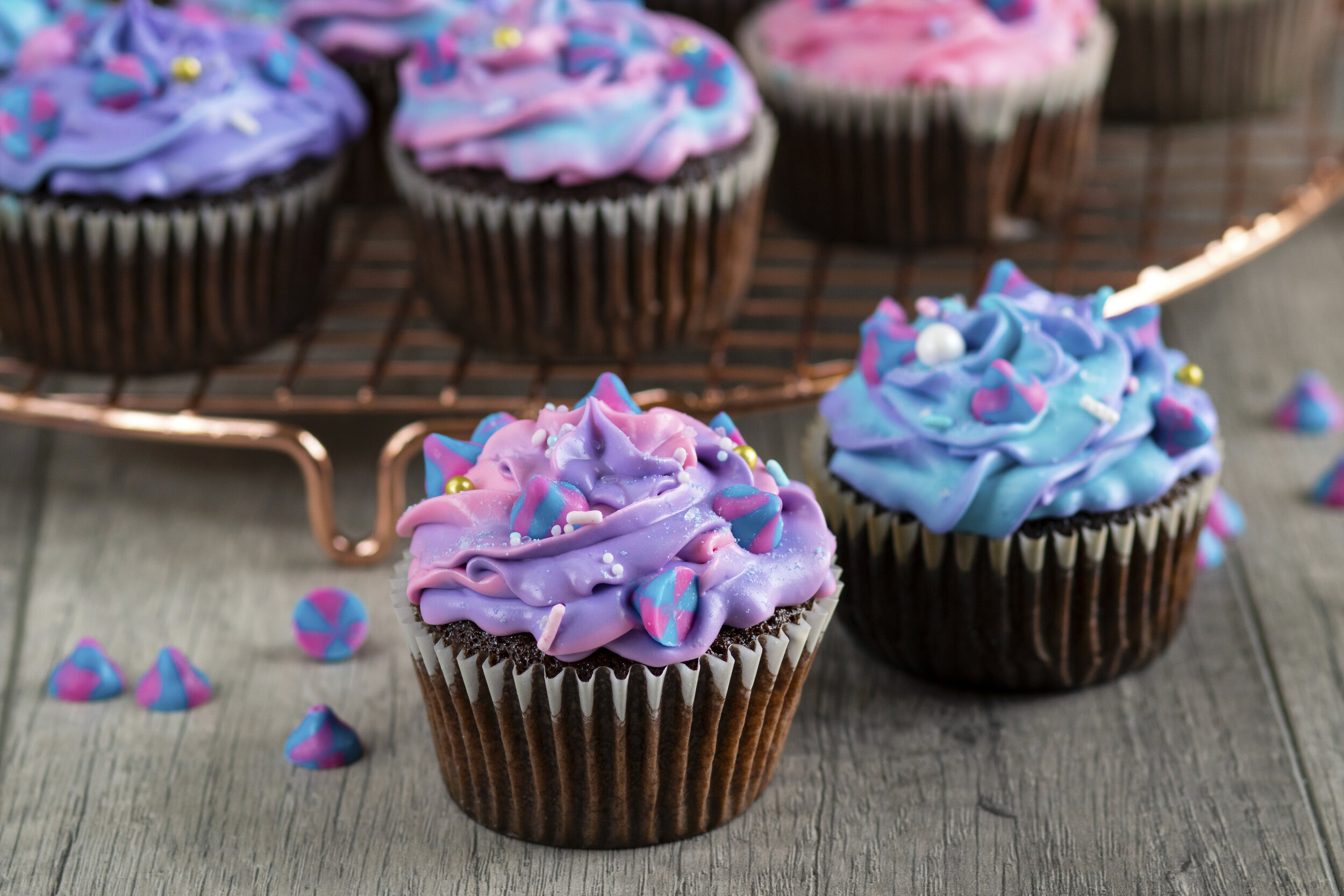 Cincinnati Food Photographer | Tollhouse Unicorn Morsels | Chocolate Cupcakes | Allison McAdams.JPG