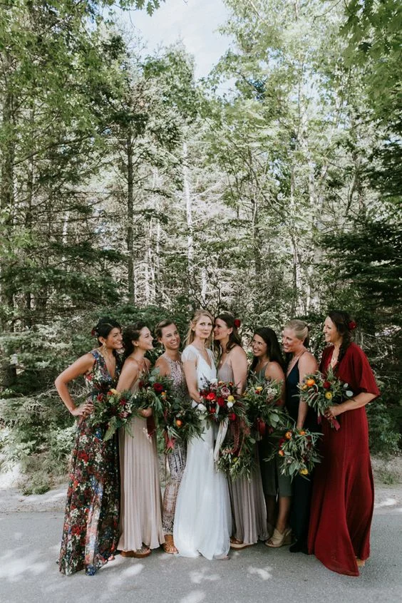 jewel tone bridesmaid dresses