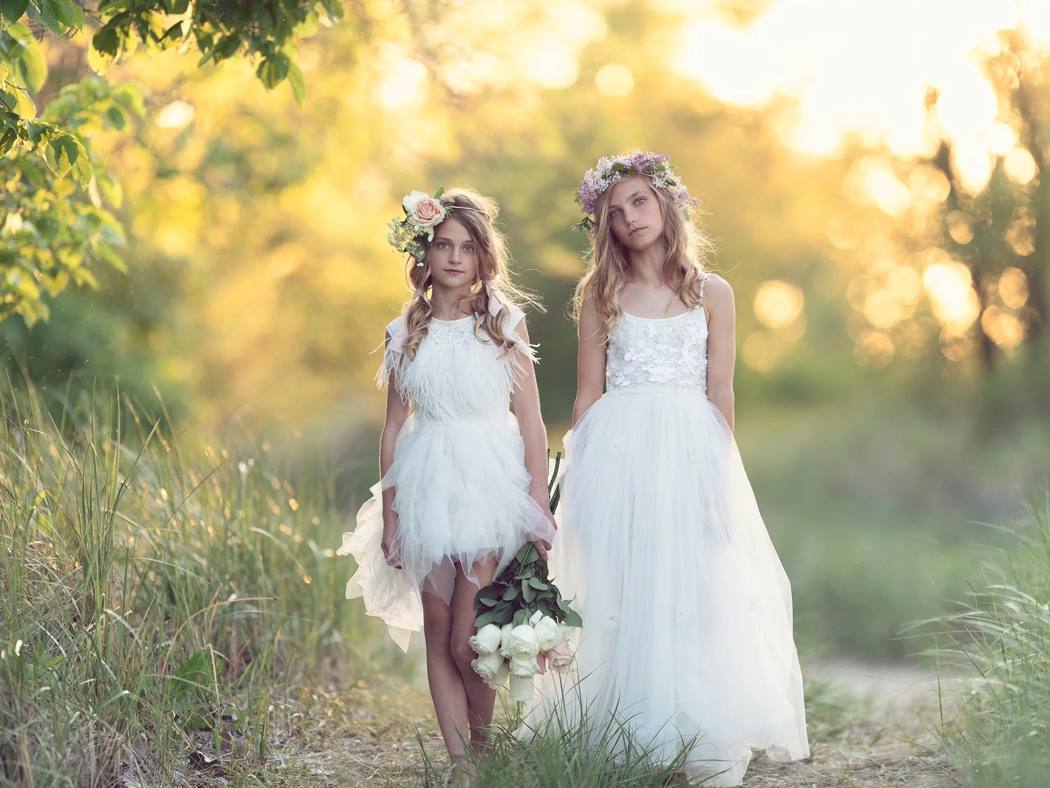 bride and co flower girl dresses