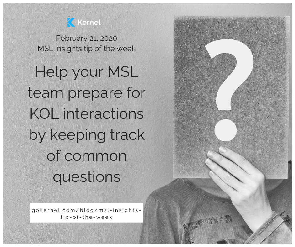 Weekly Medical insights tips for Medical Affairs — Kernel