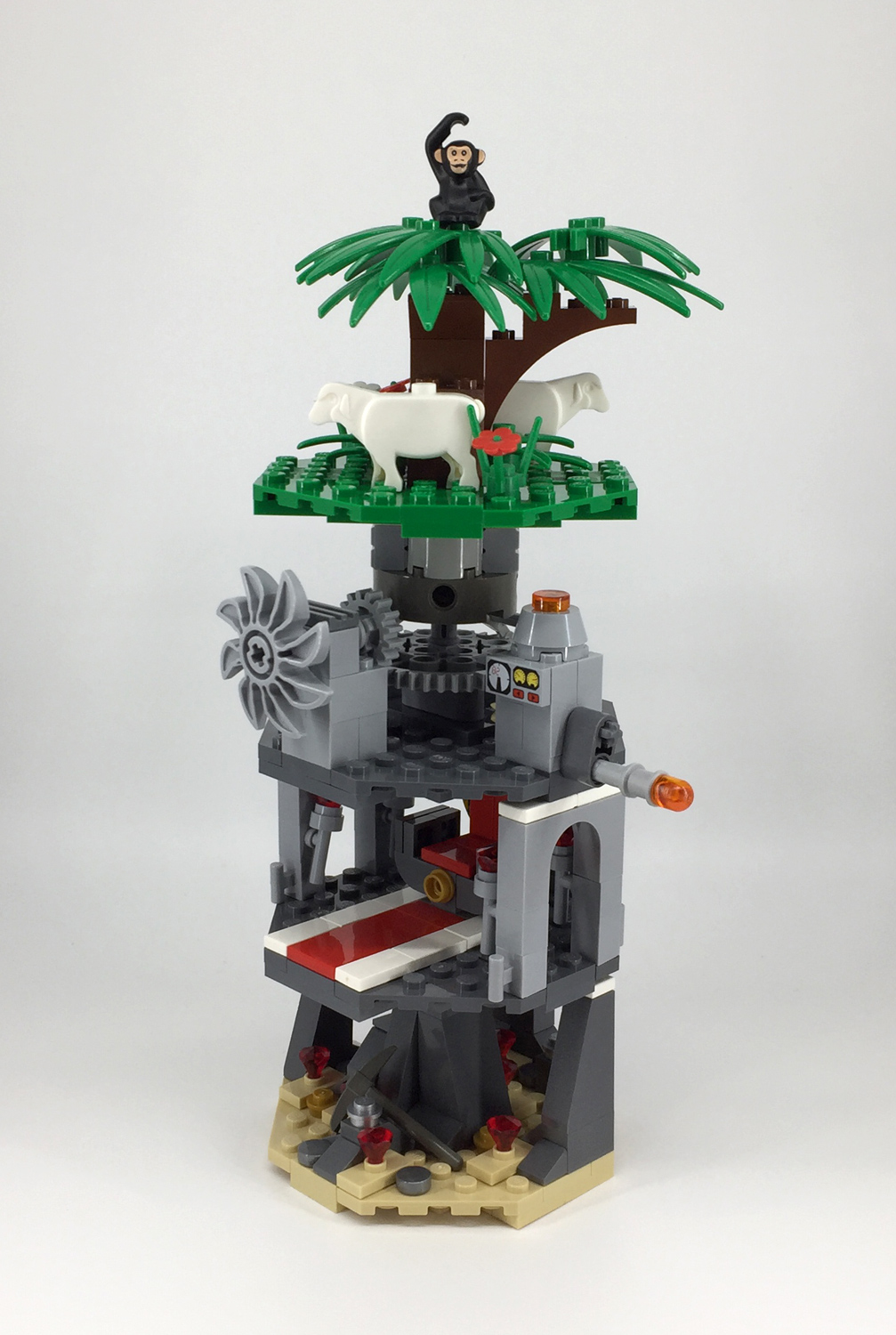 The models shown are for concept only. Actual build and instructions can be simplified for age appropriateness. Add Minifigures for greater effects.