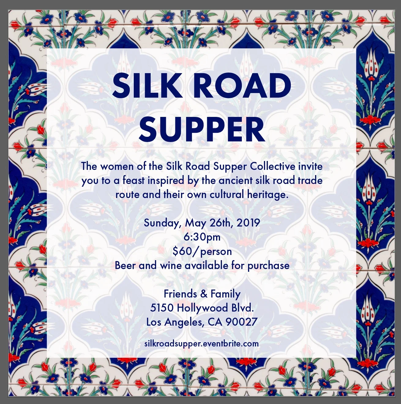 Silk Road Supper 