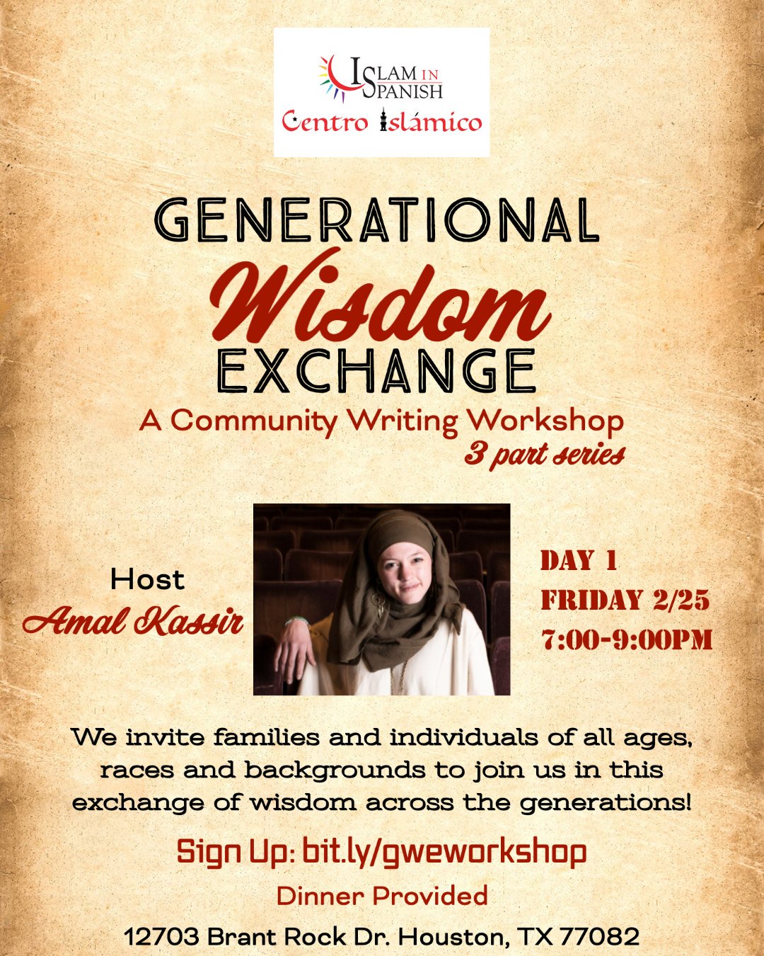 Generational Wisdom Exchange: A Community Writing Workshop