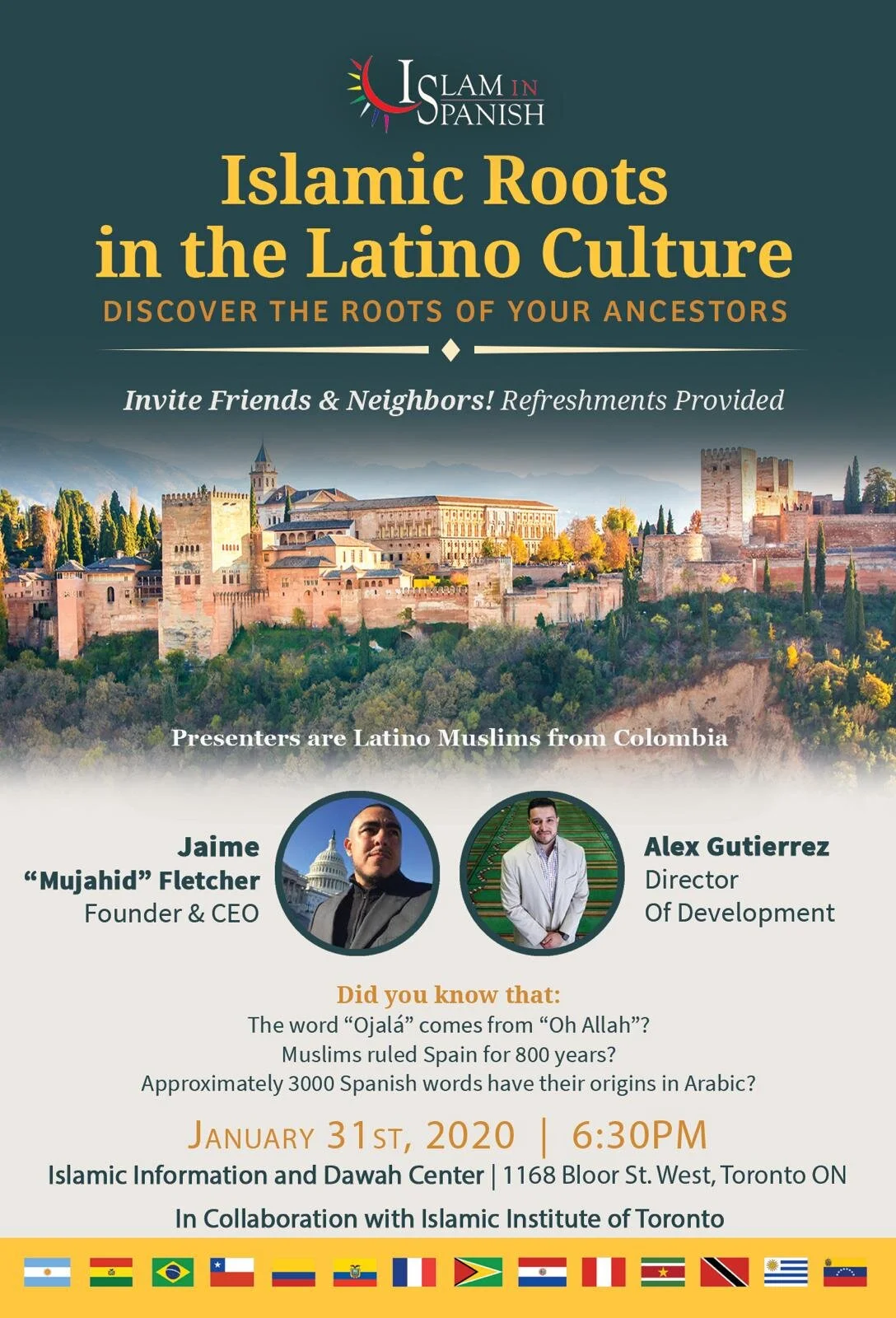 1st Time in Canada "Islamic Roots In The Latino Culture" Open House
