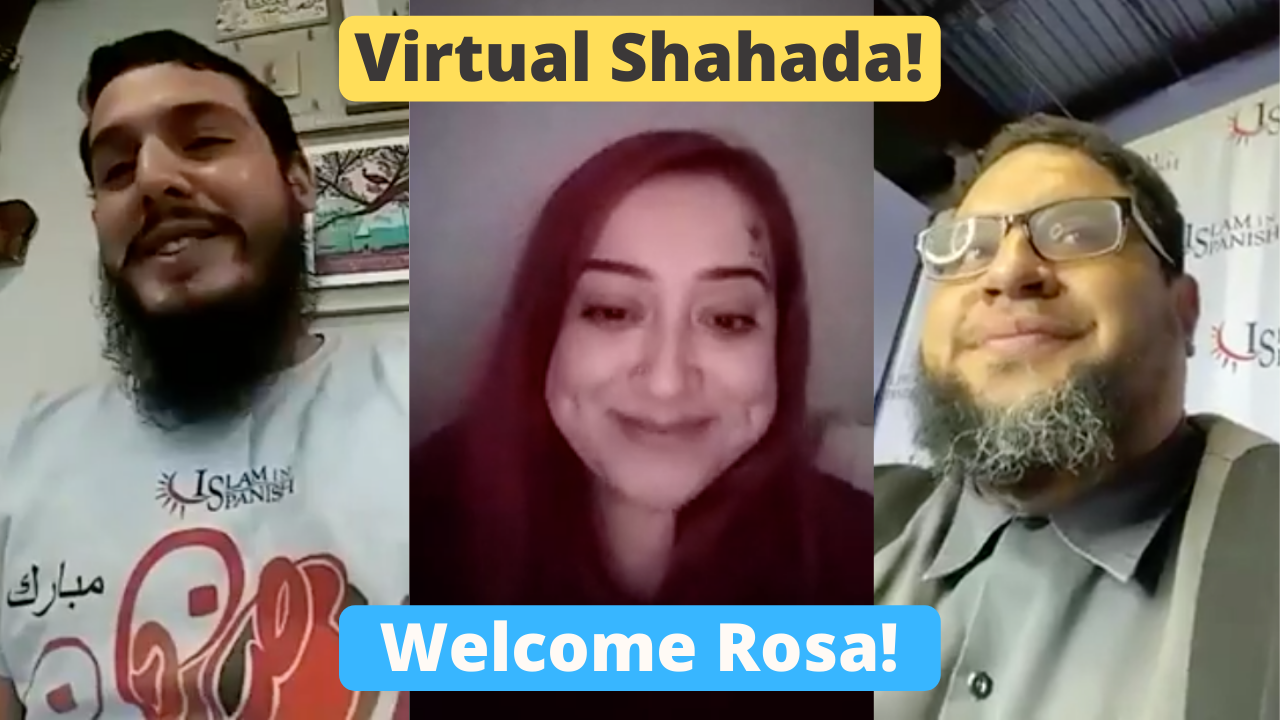 Virtutal Shahada! Sister Rosa Accepts Islam after finding us online.