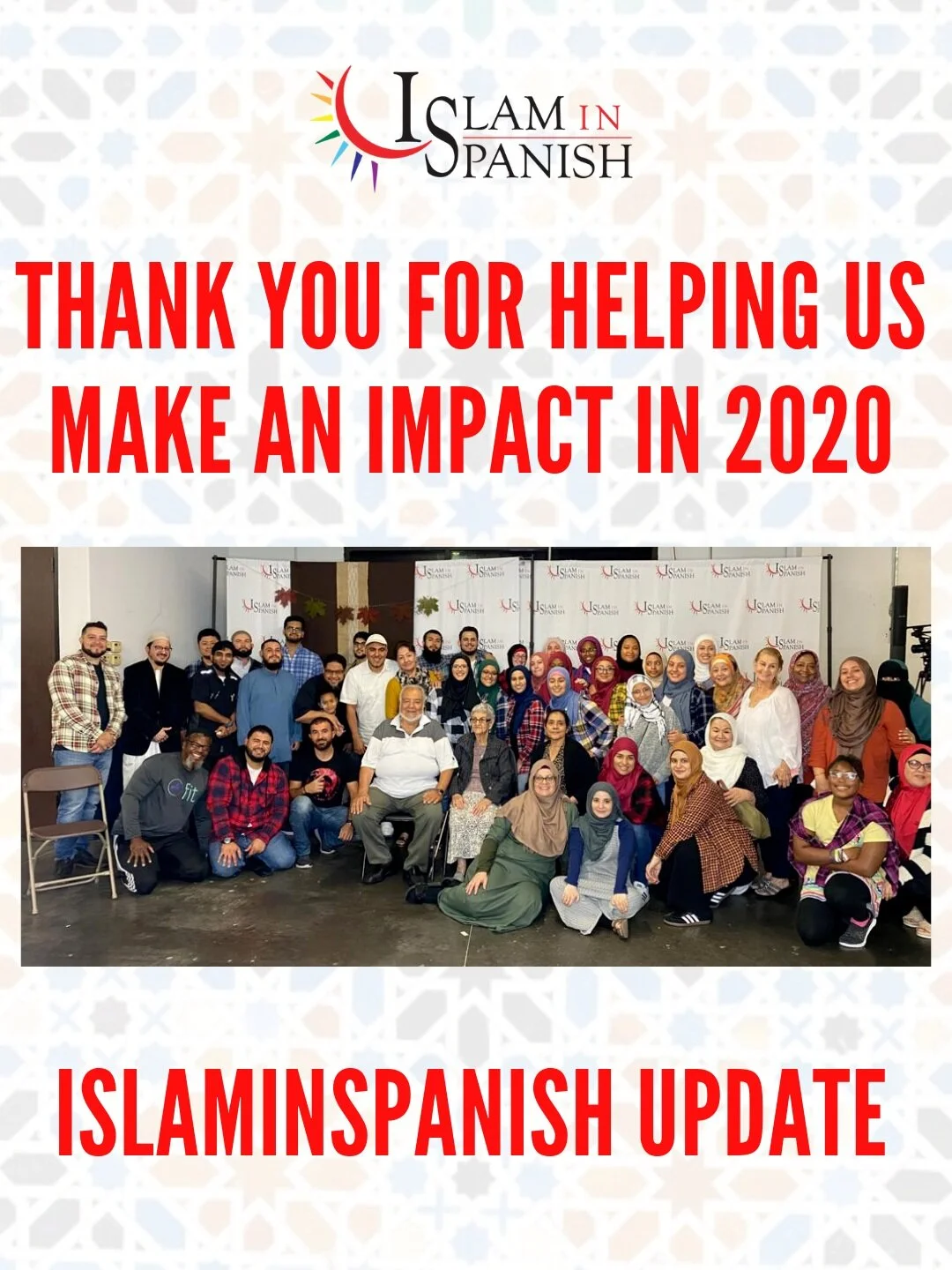 Thank you for helping us make an impact in 2020 | IslamInSpanish Centro Islamico Update