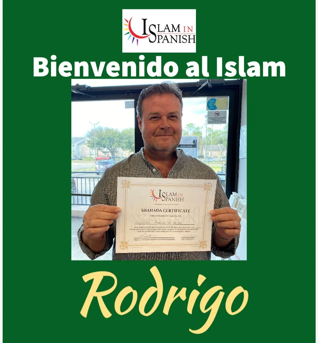 ¡Bienvenido al Islam Rodrigo - Welcome to Islam!