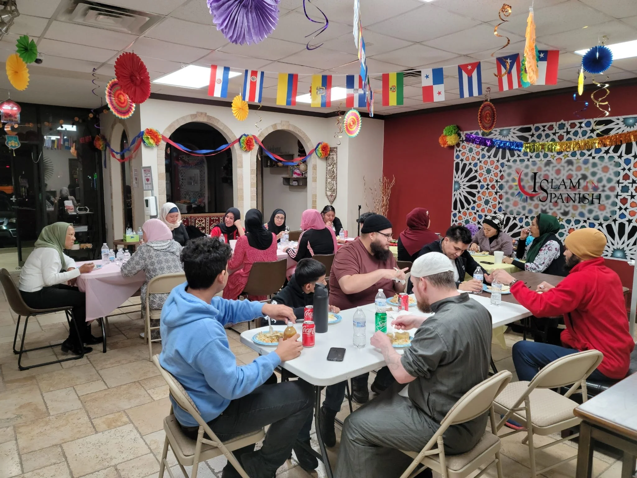 First Dinner in Ramadan at IslamInSpanish Dallas Outreach Center