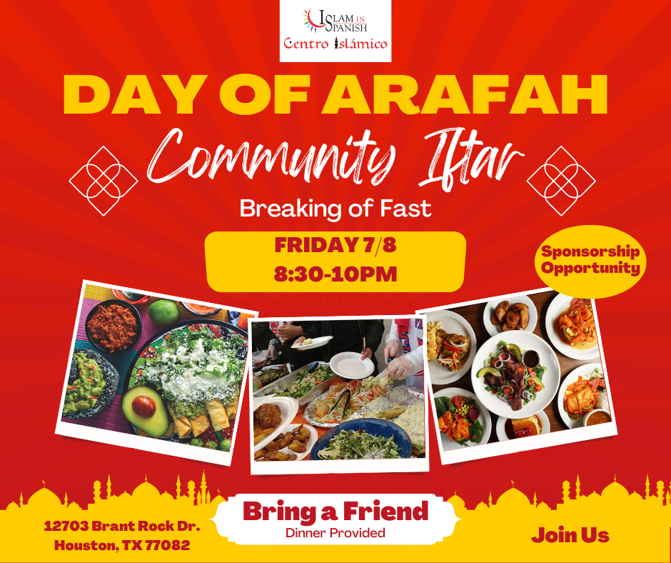 Day of Arafah Community Iftar (Breaking of Fast)