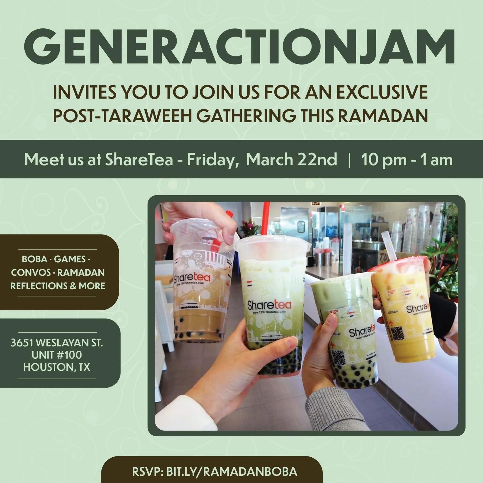 GenerAction Jam: Ramadan Boba Social 
