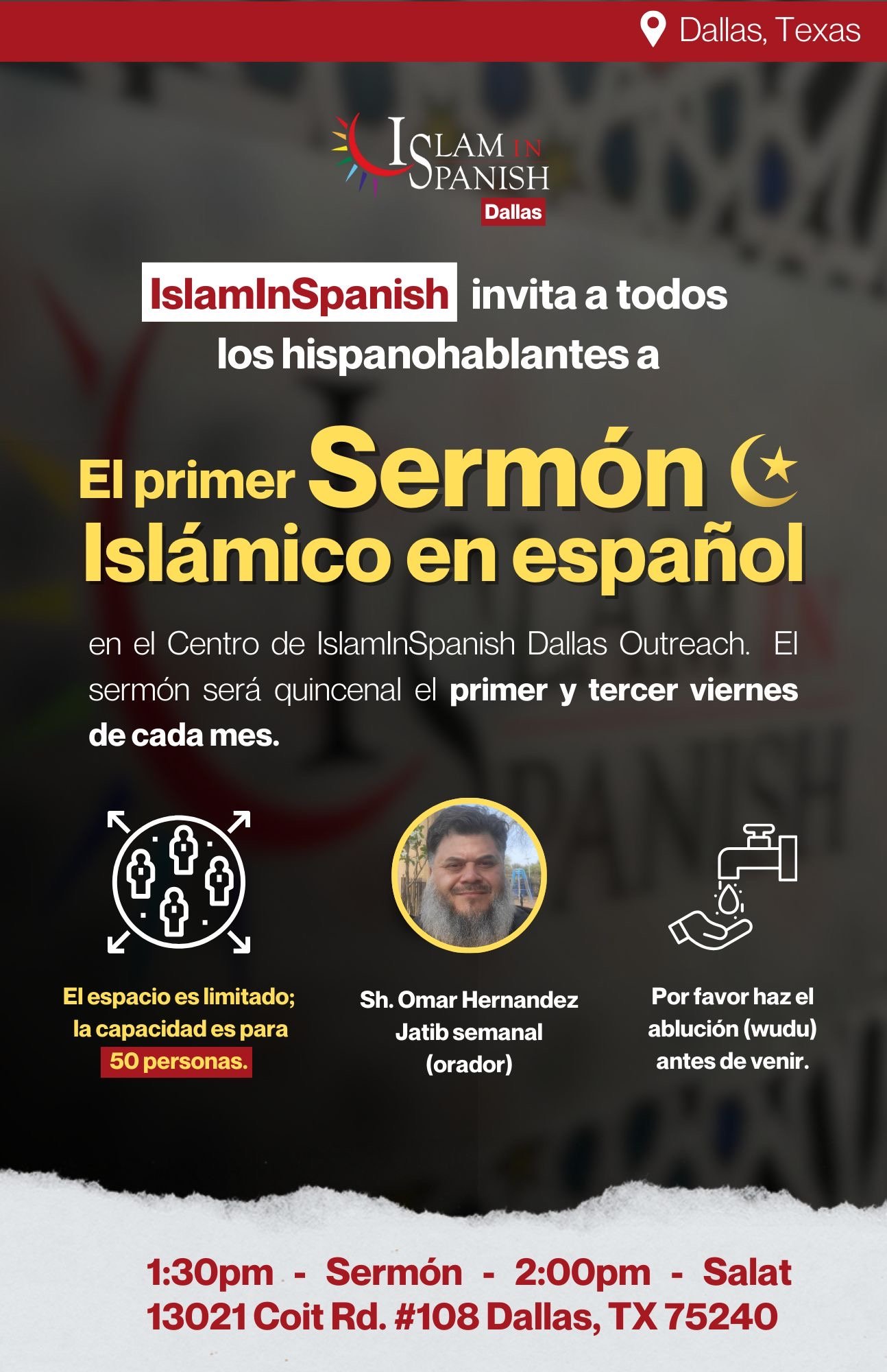 Viernes Jummah con Shaykh Omar Hernandez