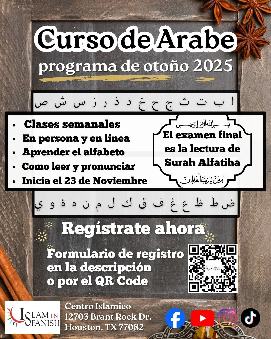 📚✨ ¡Aprende Árabe este Otoño! ✨📚