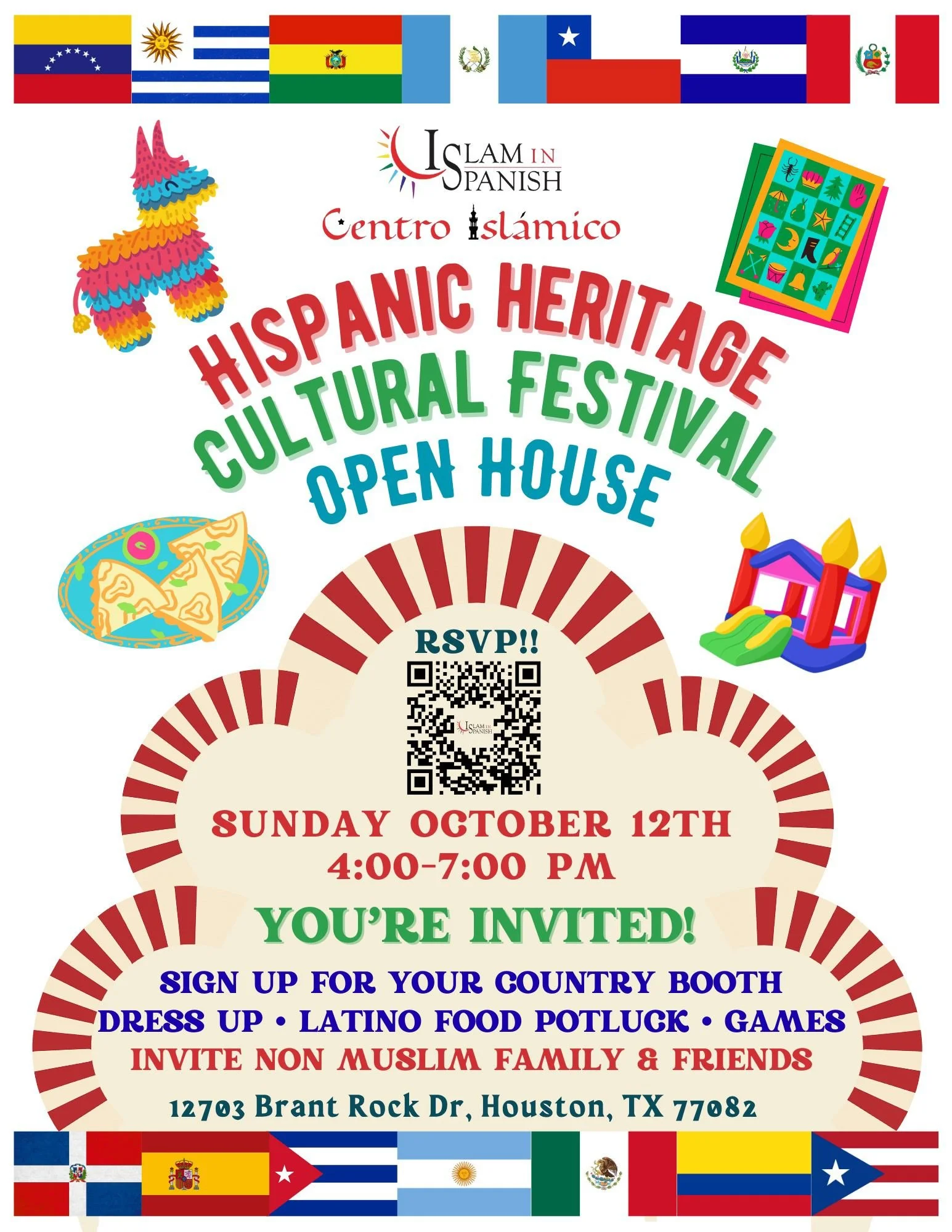 🎉 Hispanic Heritage Cultural Festival & Open House 🎉 — IslamInSpanish