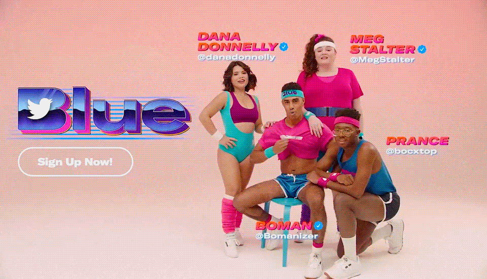   TWITTER  - “BLUE” 