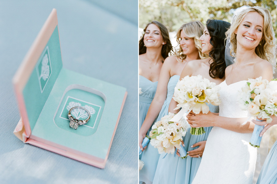 Rebecca Reategui Weddings // Annadel Estate Winery // Sylvie Gil Photography // Cherries Flowers // wedding // romantic // blue // lace // wine country // fancy tulips // snippetandink.com