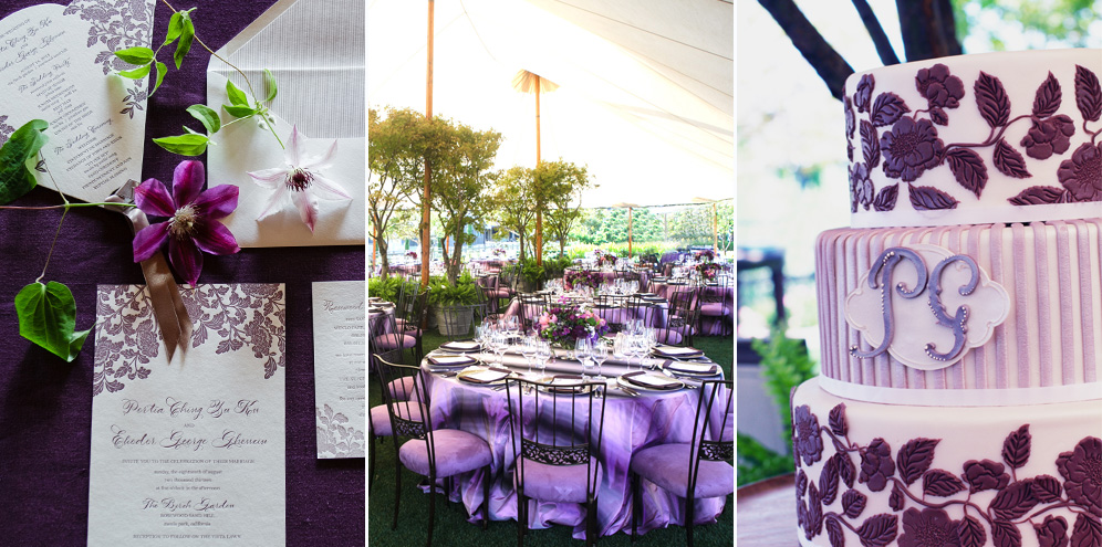 Rebecca Reategui Weddings // Enchanted Garden // Kevin Chin Photography // Rosewood Sand Hill Menlo Park // Zephyr Tents  // Plum