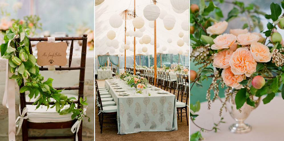 Rebecca Reategui Weddings: Event Planning + Design // Dreamy Durango // Lisa Lefkowitz Photography // Ariella Chezar Flowers // Zephyr Tents // Blue // Peach // Lanterns // Rustic 