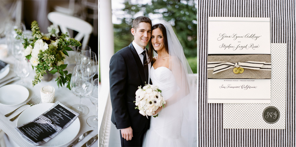 Rebecca Reategui Weddings // Relaxed Elegance in the Presidio, San Francisco // photography by Josh Gruetzmacher // Black + White 