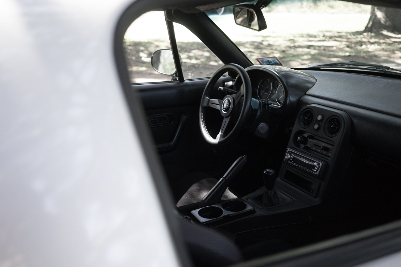 monochrome and minimalistic interior ( with exception to the ugly aftermarket radio, sorry I did have plans to replace it with an OEM unit soon! )