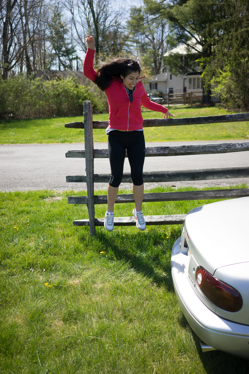 she did jumps...