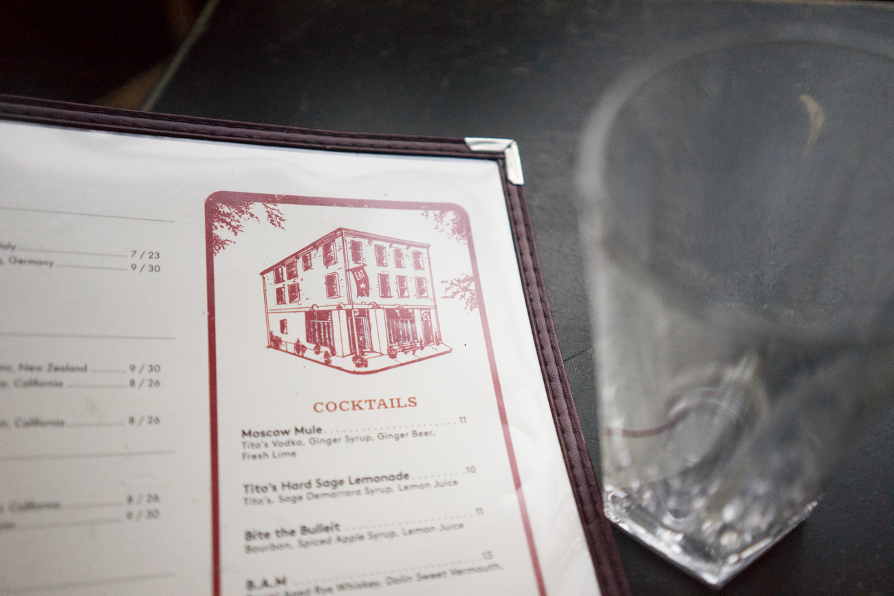 can't help but admire that little drawing of their pub on the menus