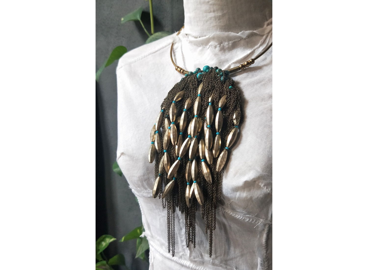 'Untitled' recycled brass pendant by Julie Homes Reid