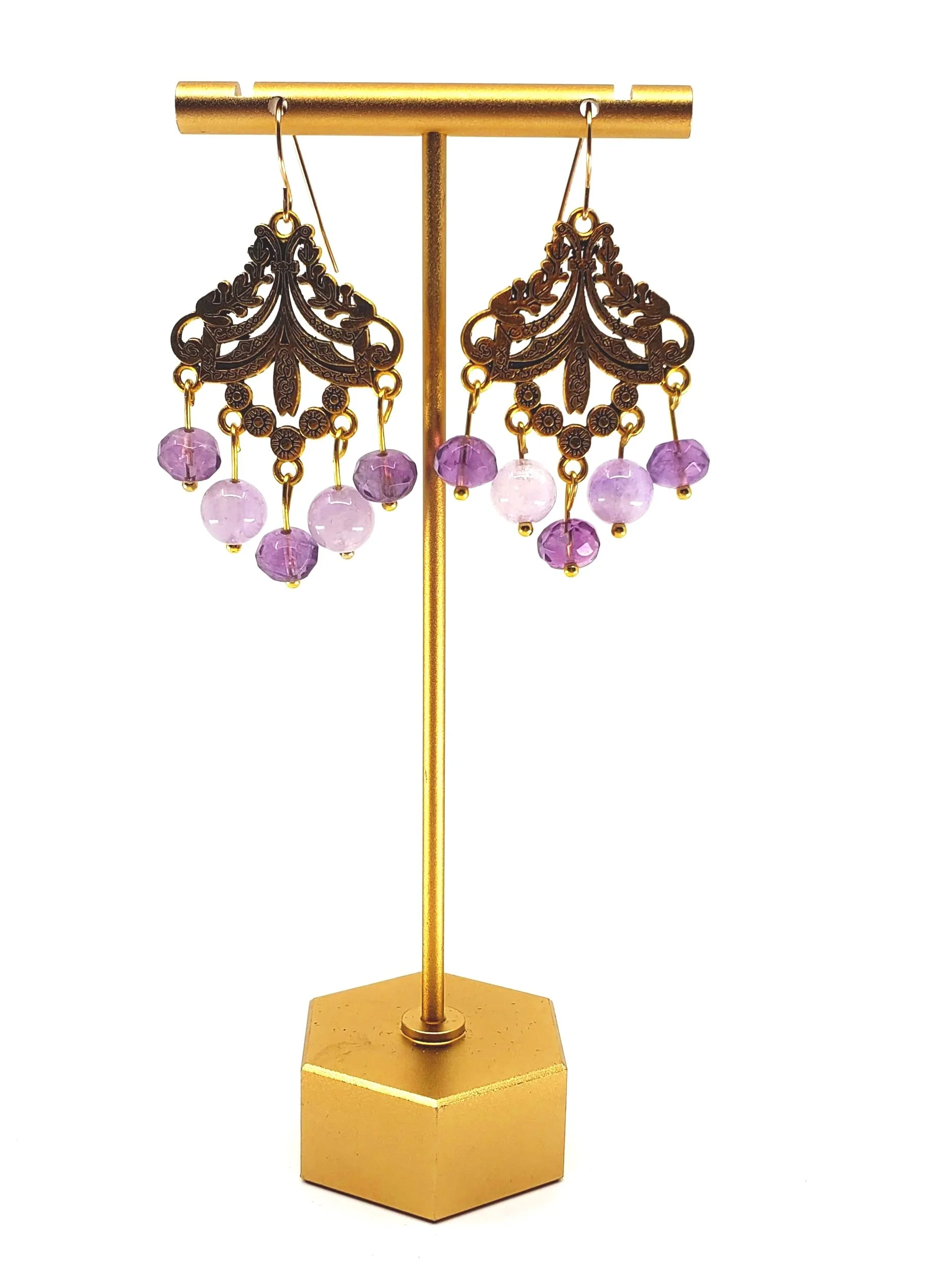 Regal Mystique: The Amethyst Chandelier Drops
