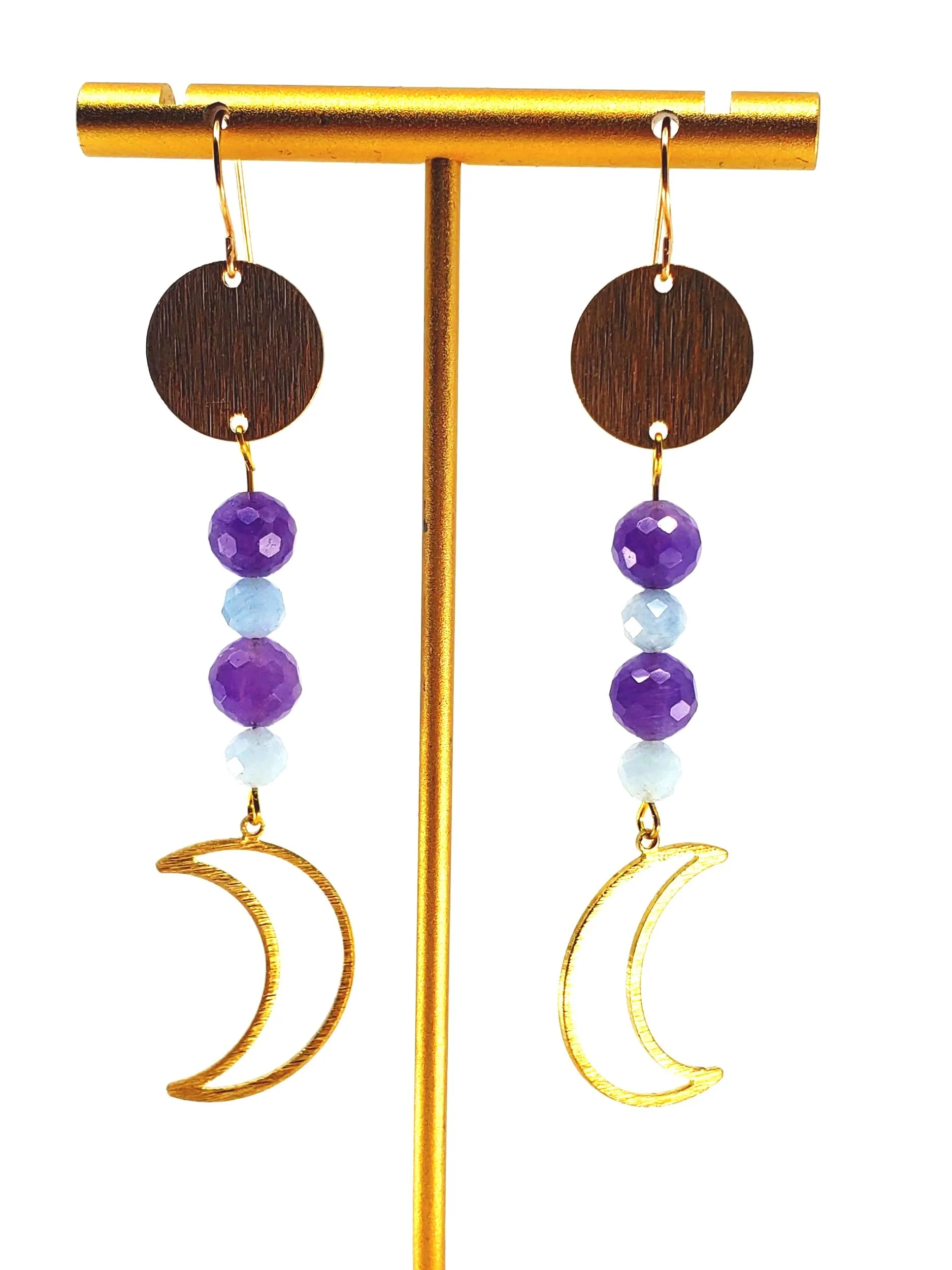 Twilight Alchemy: The Amethyst & Aquamarine Moon Drops