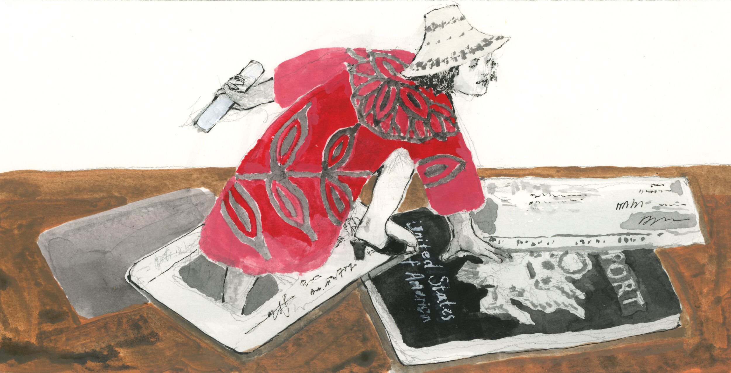 For Terese Mailhot’s essay, A Person On Paper, chronicling the bureaucratic negotiations of indigenous people whose lives are restricted by US-Canada treaties.