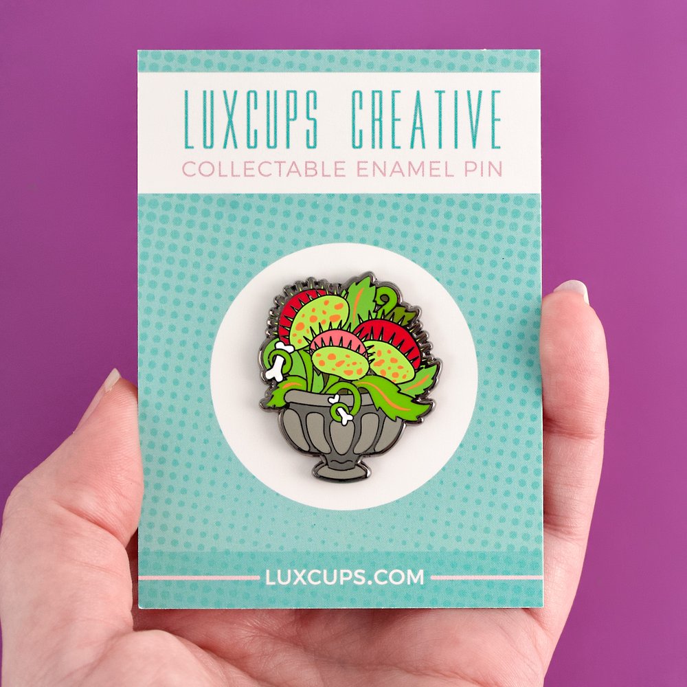 Globe Enamel Pin — LuxCups Creative