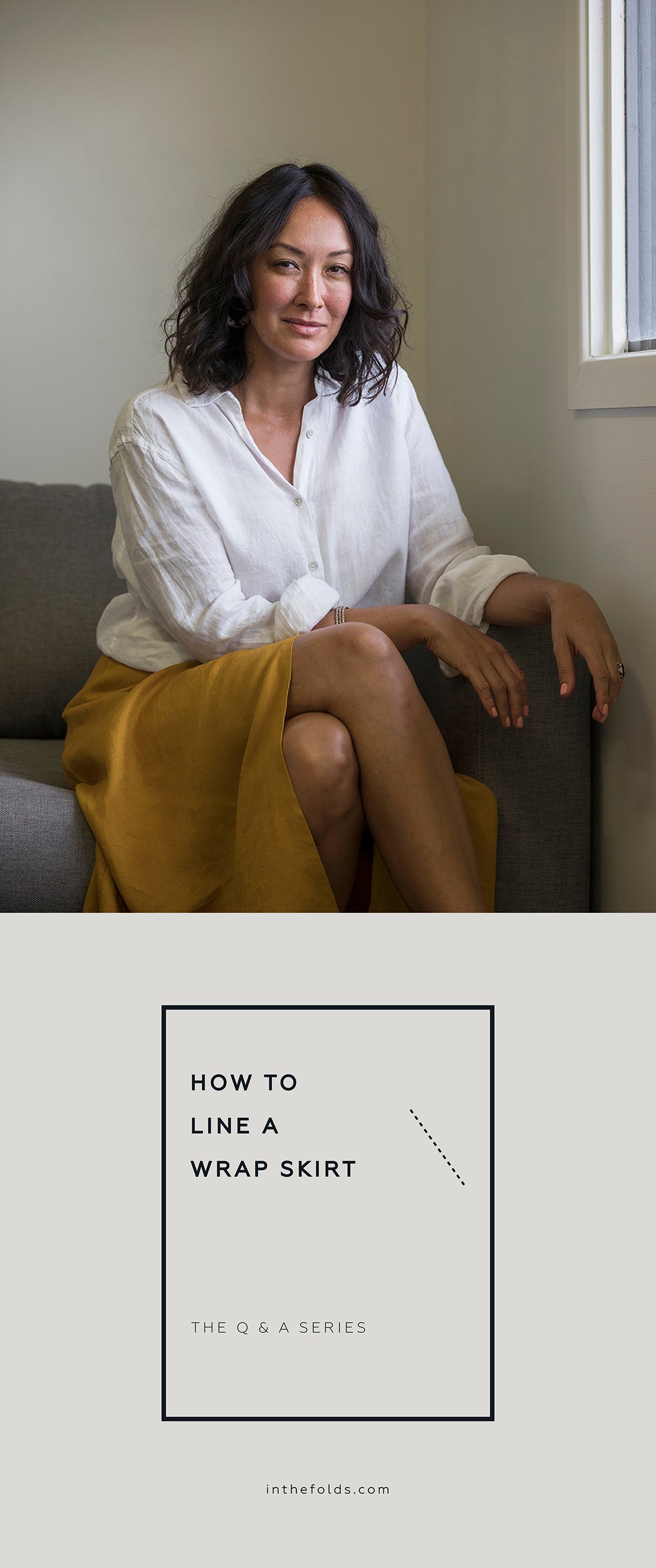 How to line a wrap skirt — In the Folds