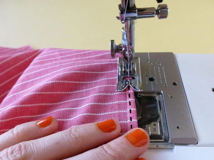 How to Sew a rolled hem with a standard foot — In the Folds
