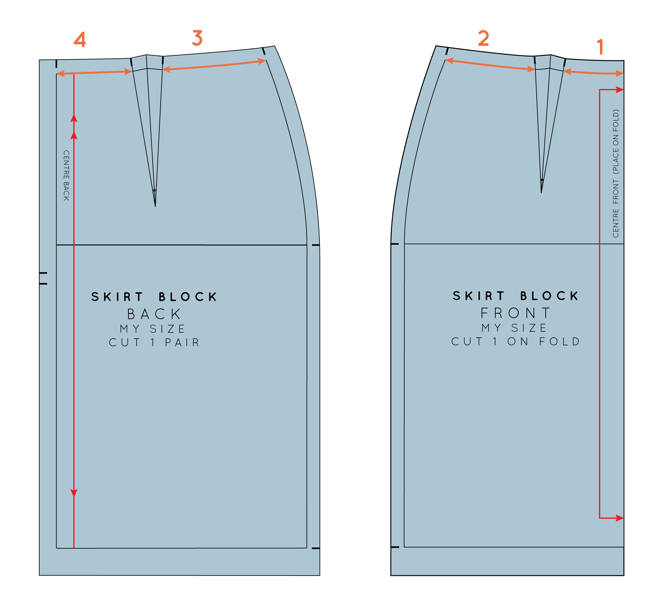 How to draft a shaped waistband — In the Folds