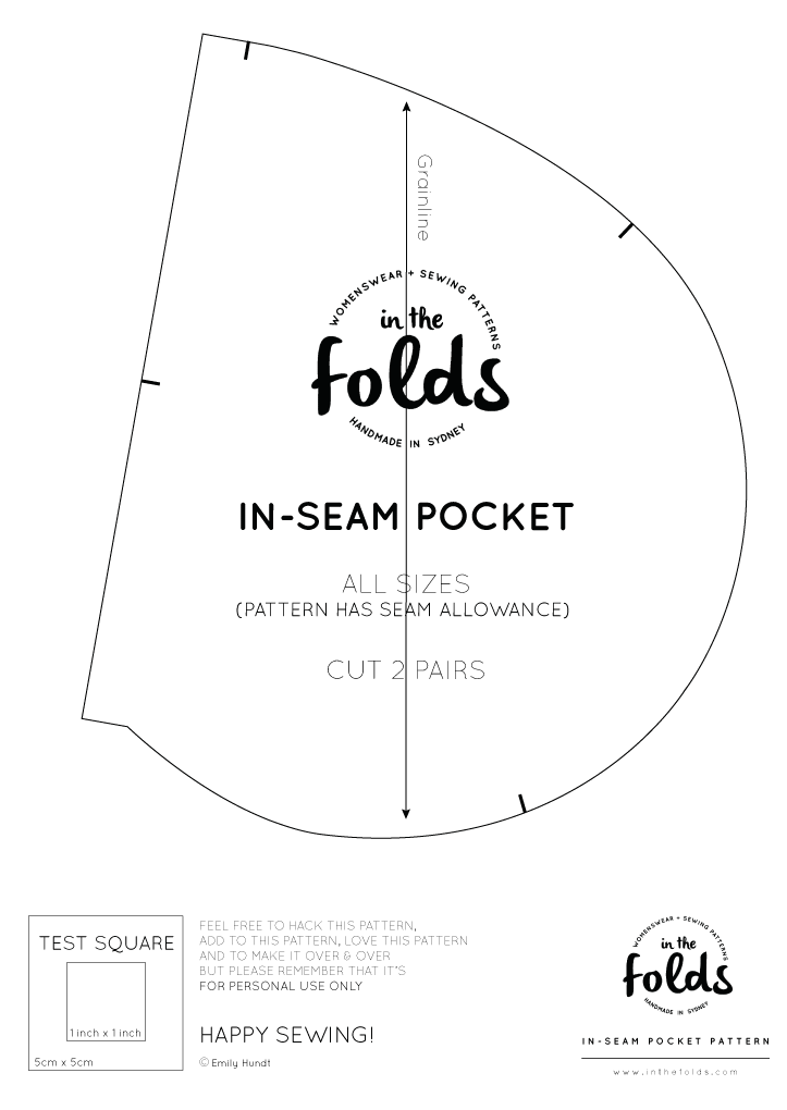 Throwback Thursday: How to draft in-seam pockets — In the Folds Throwback Thursday: How to draft in-seam pockets — In the Folds