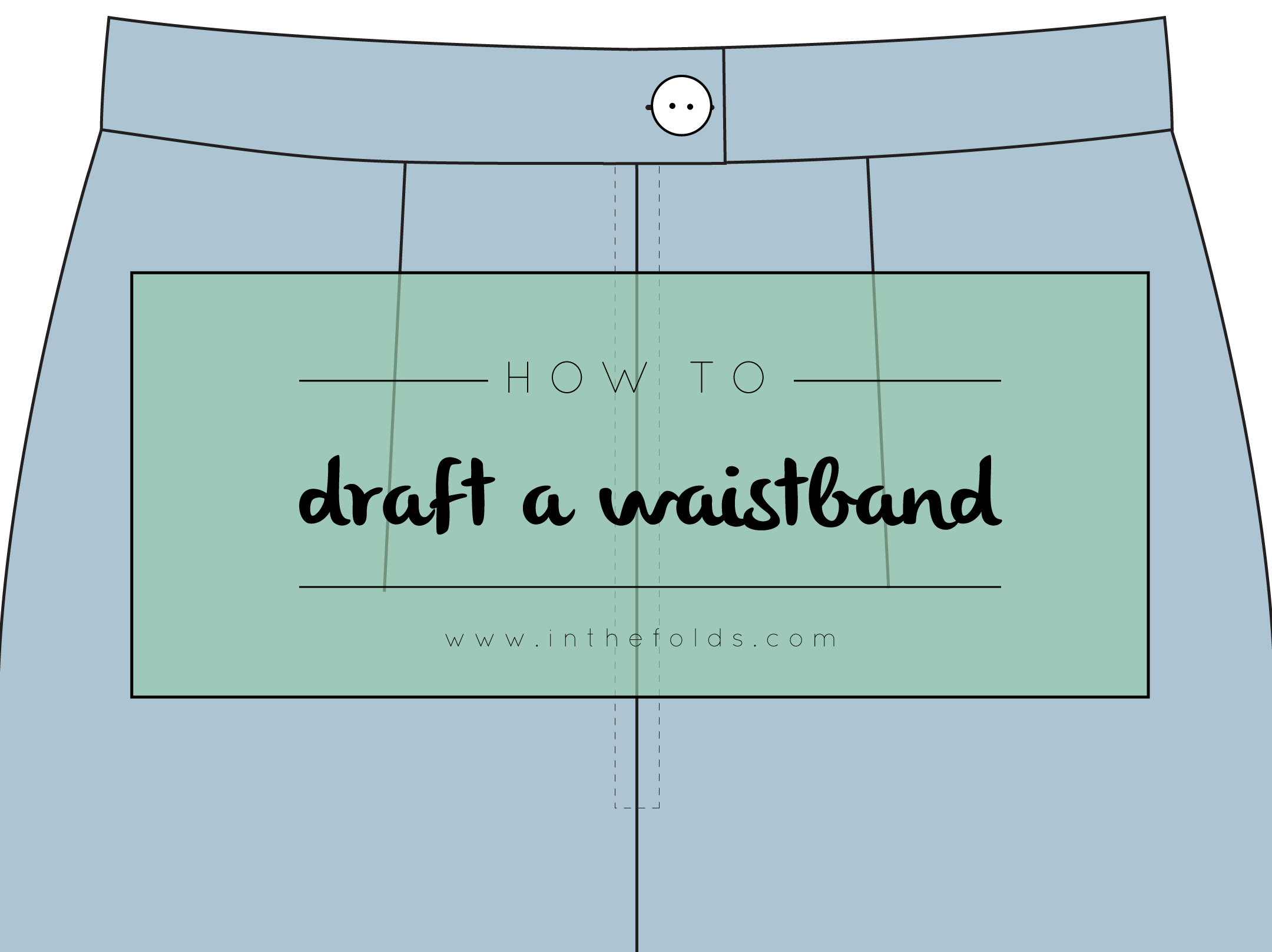 Drafting a waistband — In the Folds