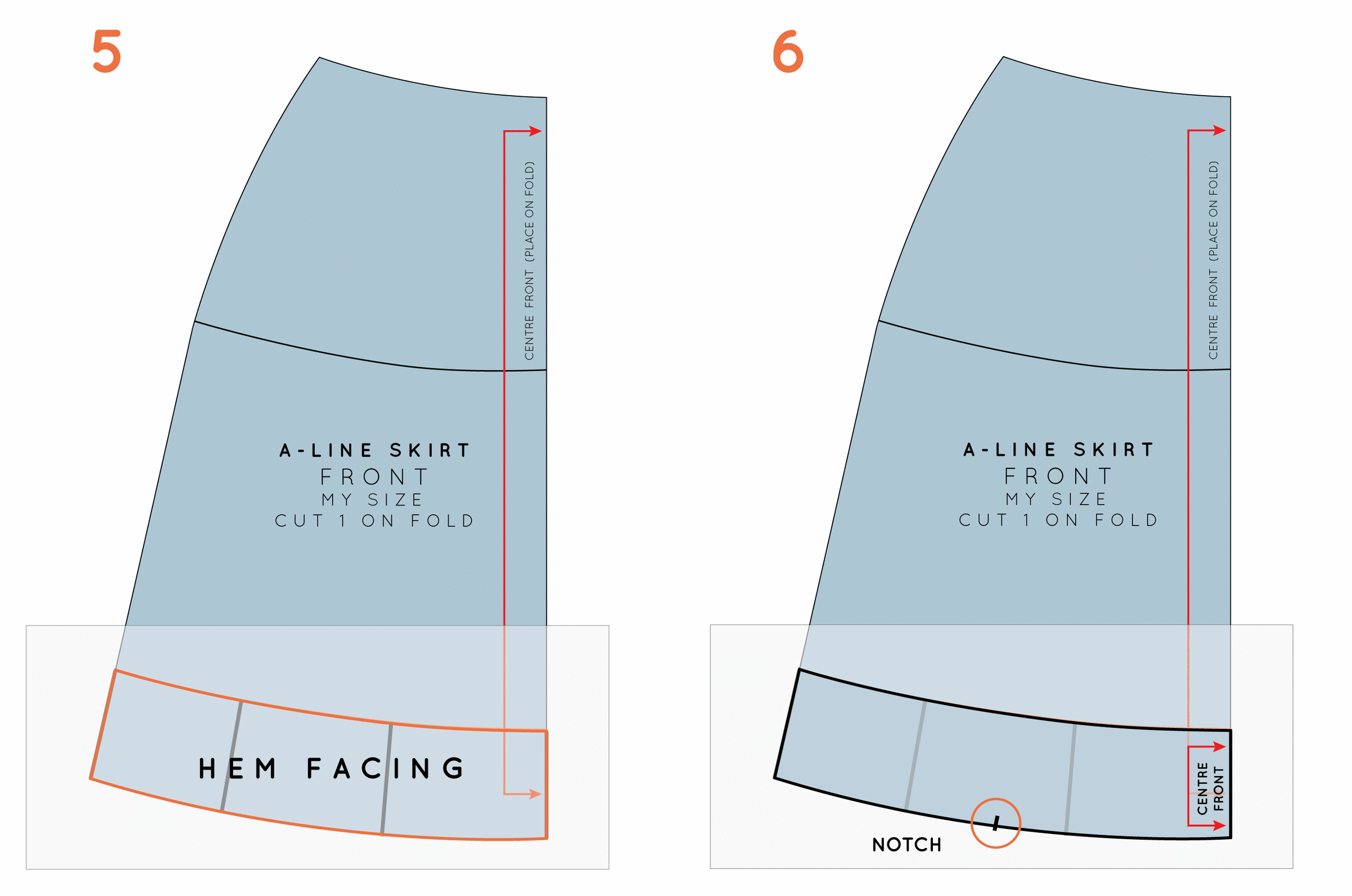 Crescent Sew-Along #19: A Skirt Hem with Seam Binding